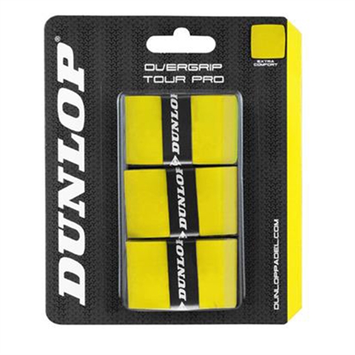 Dunlop Tour Pro Yellow Overgrip - 3 st. 